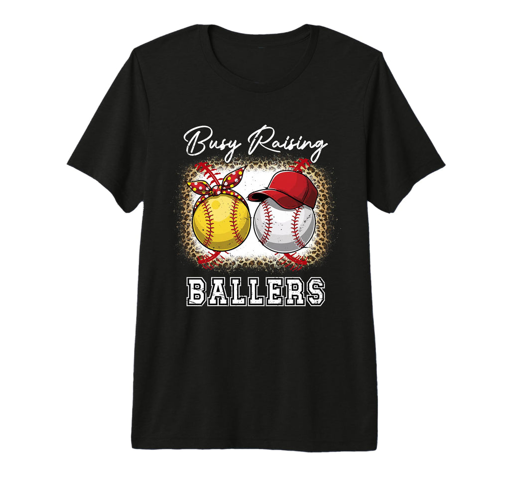 Busy Raising Ballers Baseball T-Shirt - Custom Art Print Men Women - T-Shirt, Sweatshirt, Hoodie