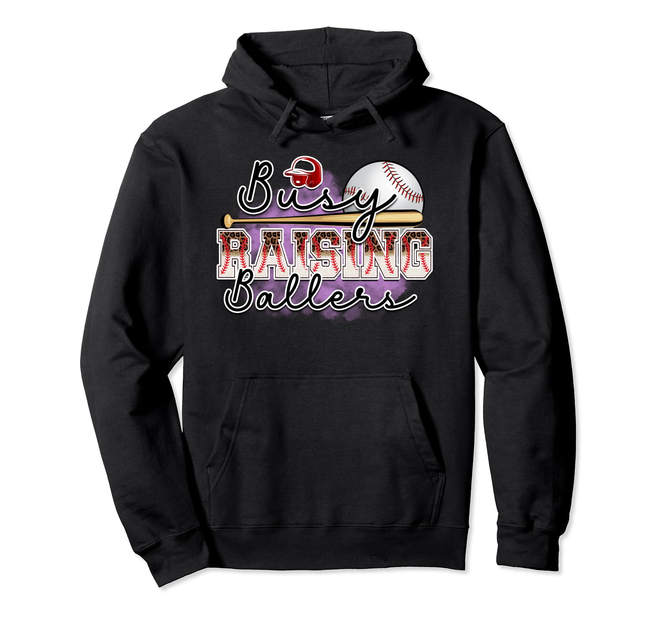 Busy Raising Ballers Is Baseball Mom Is Hoodie - Unique Graphic Men Women - T-Shirt, Sweatshirt, Hoodie