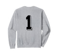 Number 1 Backside 80S 90S Team Sweatshirt - Aesthetic Graphic for Adults - T-Shirt, Sweatshirt, Hoodie