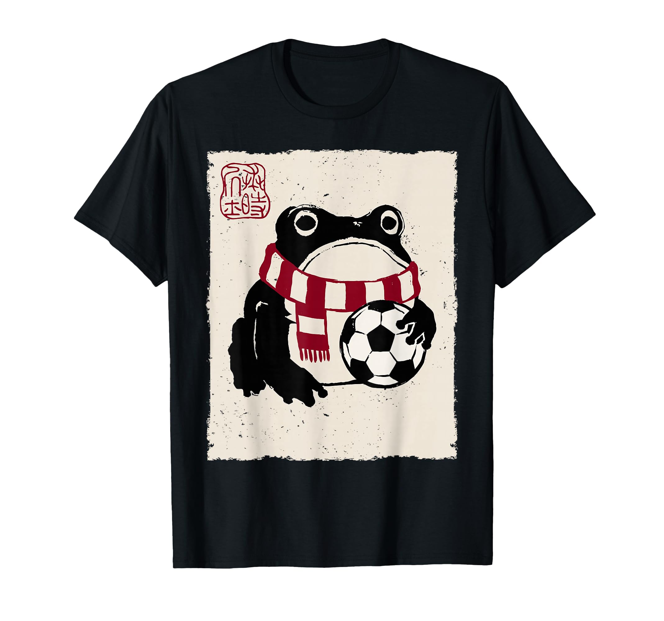 Grumpy Frog Funny Soccer Player T-Shirt - Custom Art Print for Adults - T-Shirt, Sweatshirt, Hoodie
