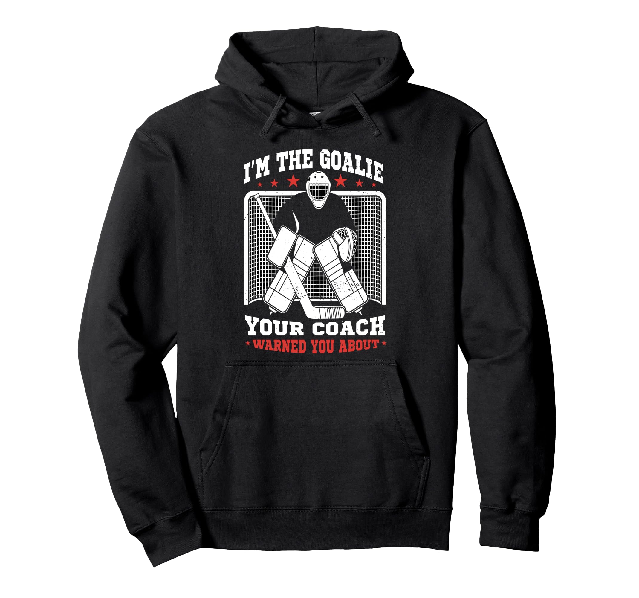 Hockey Goalie Ice Hockey Goalkeeper Hoodie - Custom Art Print for Adults - T-Shirt, Sweatshirt, Hoodie
