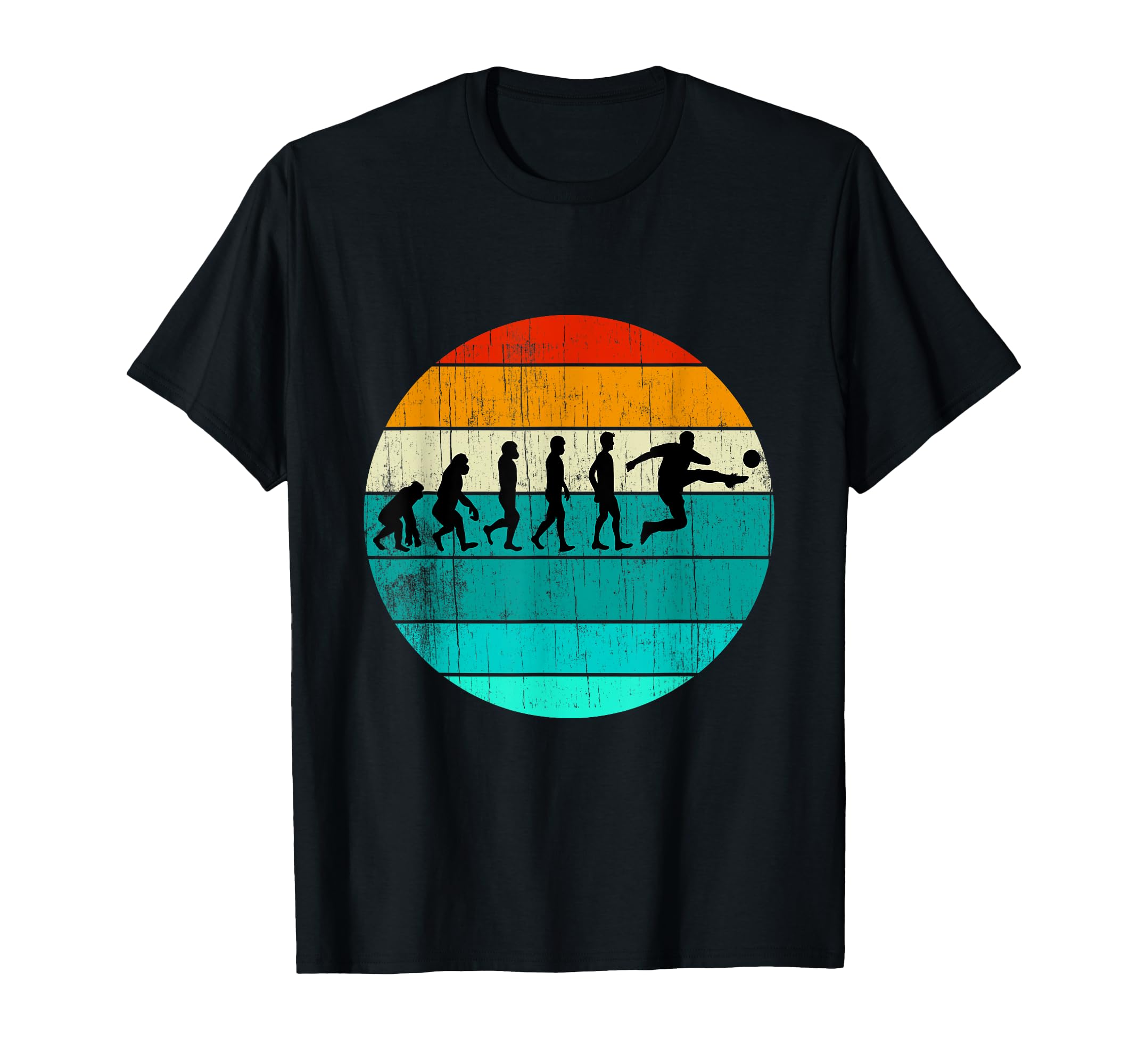 Football Evolution Footballer Soccer Gift T-Shirt - Graphic Print Men Women - T-Shirt, Sweatshirt, Hoodie