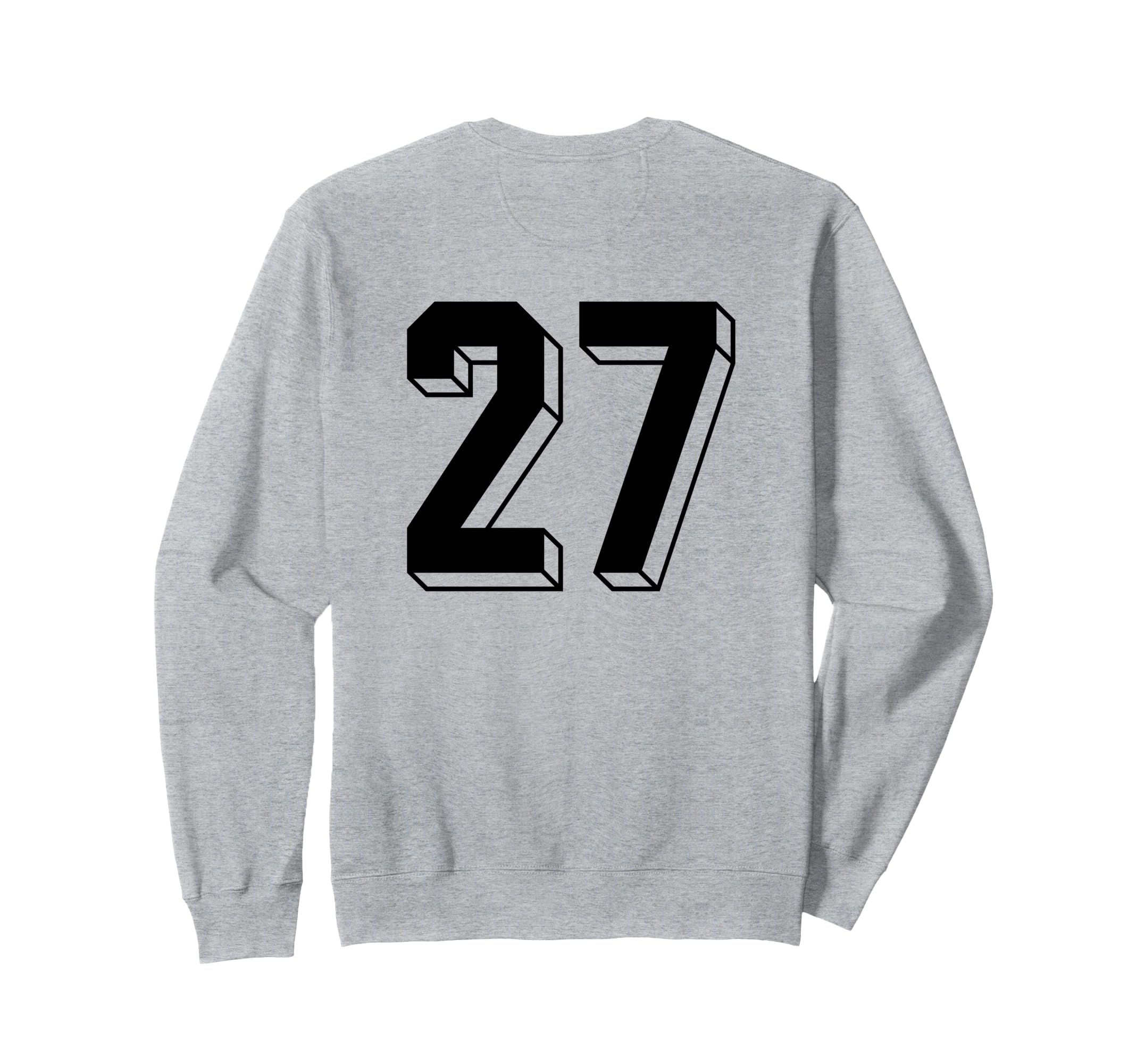 Number 27 Backside 80S 90S Team Sweatshirt - Custom Art Print for Adults - T-Shirt, Sweatshirt, Hoodie