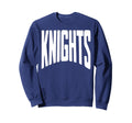 Knights Team Mascot School Sweatshirt - Aesthetic Graphic for Adults - T-Shirt, Sweatshirt, Hoodie
