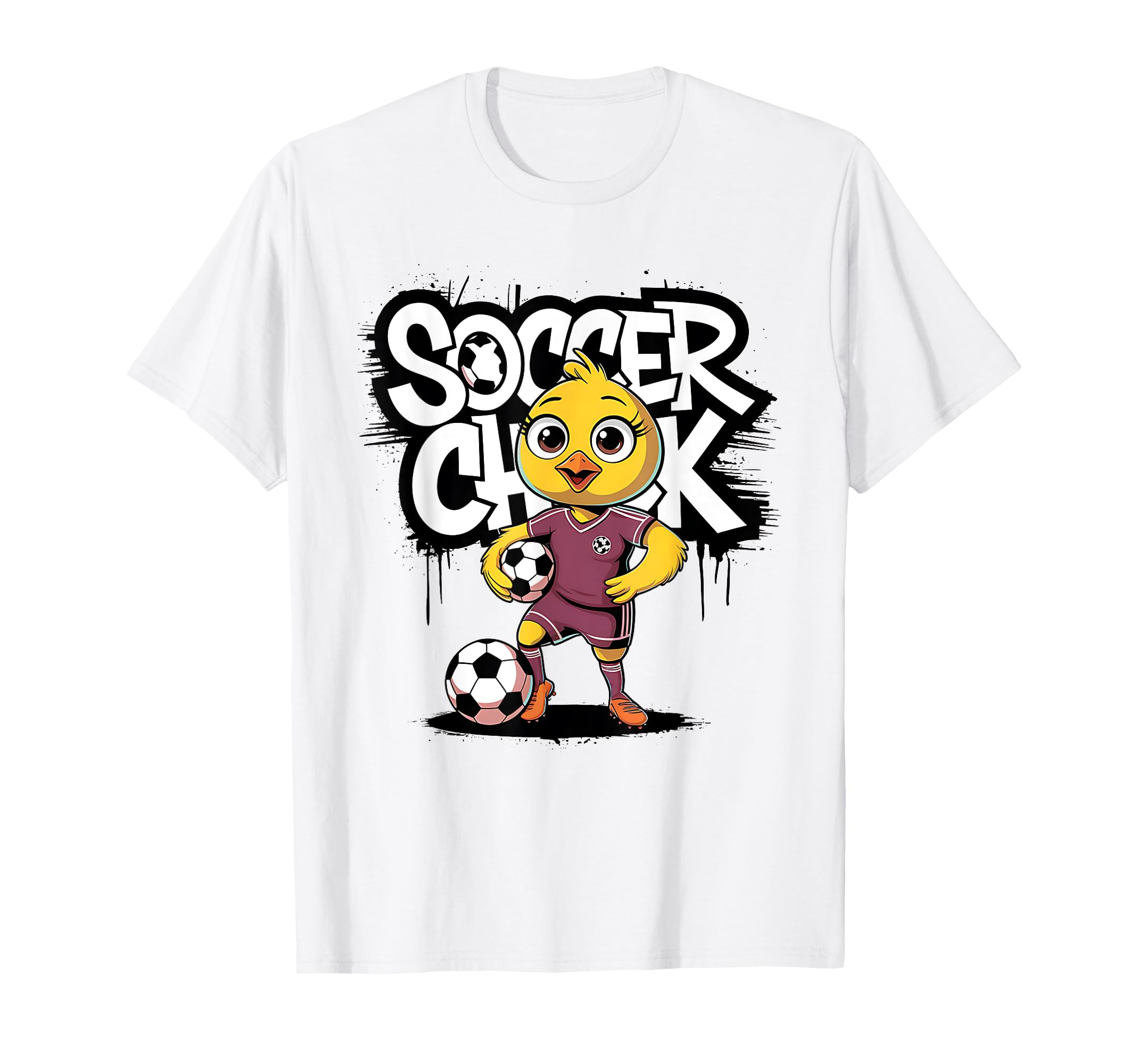 Soccer Chick Soccer Player Soccer T-Shirt - Fun Novelty Design for Adults - T-Shirt, Sweatshirt, Hoodie