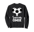 Soccer Omie Funny Soccer Heart Sweatshirt - Novelty Apparel for Adults - T-Shirt, Sweatshirt, Hoodie