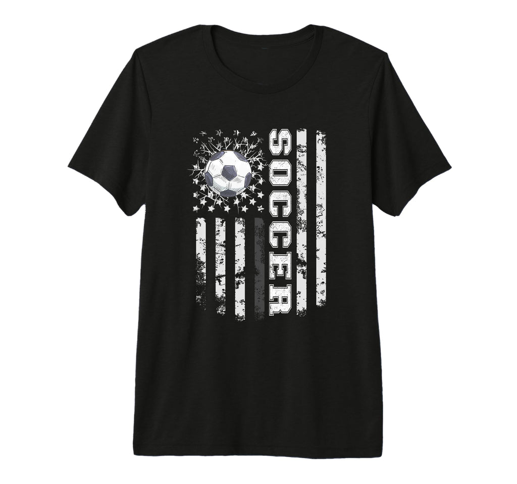 Soccer Usa Us Flag Soccer Coach Player T-Shirt - Graphic Print for Adults - T-Shirt, Sweatshirt, Hoodie