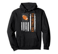 Flag Football Coach Us Flag Hoodie - Aesthetic Graphic for Adults - T-Shirt, Sweatshirt, Hoodie