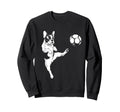 French Bulldog Soccer Player Funny Sweatshirt - Trendy Graphic for Adults - T-Shirt, Sweatshirt, Hoodie