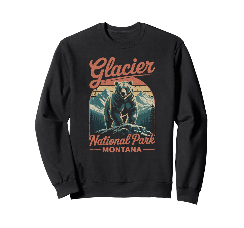 Glacier National Park Montana Usa Hoodie - Novelty Apparel Men Women - T-Shirt, Sweatshirt, Hoodie