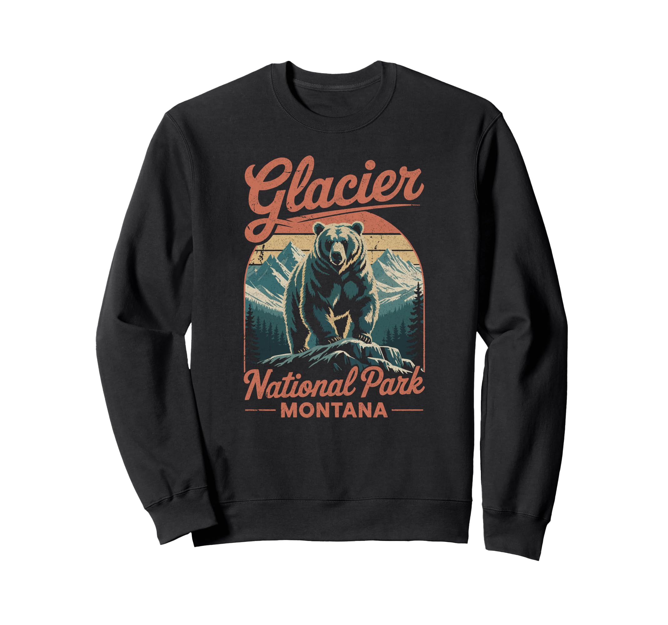 Glacier National Park Montana Usa Hoodie - Novelty Apparel Men Women - T-Shirt, Sweatshirt, Hoodie