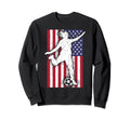 Soccer Player Usa American Flag Sweatshirt - Casual Everyday Wear Unisex - T-Shirt, Sweatshirt, Hoodie