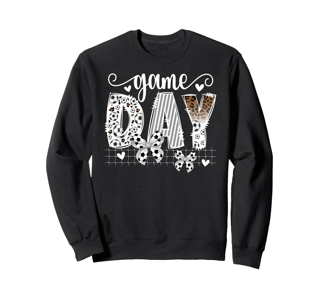 Game Day Soccer Coquette Sweatshirt - Casual Everyday Wear for Adults - T-Shirt, Sweatshirt, Hoodie