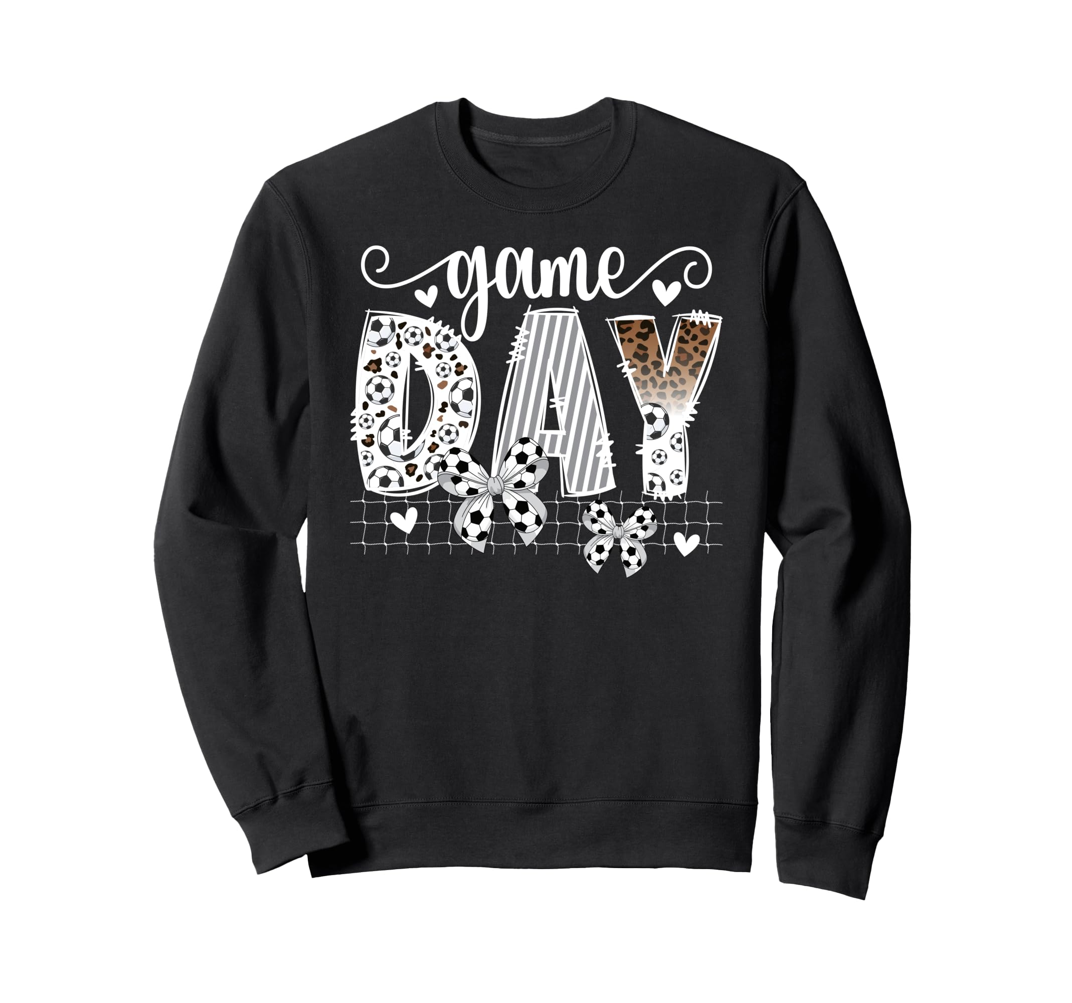 Game Day Soccer Coquette Sweatshirt - Casual Everyday Wear for Adults - T-Shirt, Sweatshirt, Hoodie