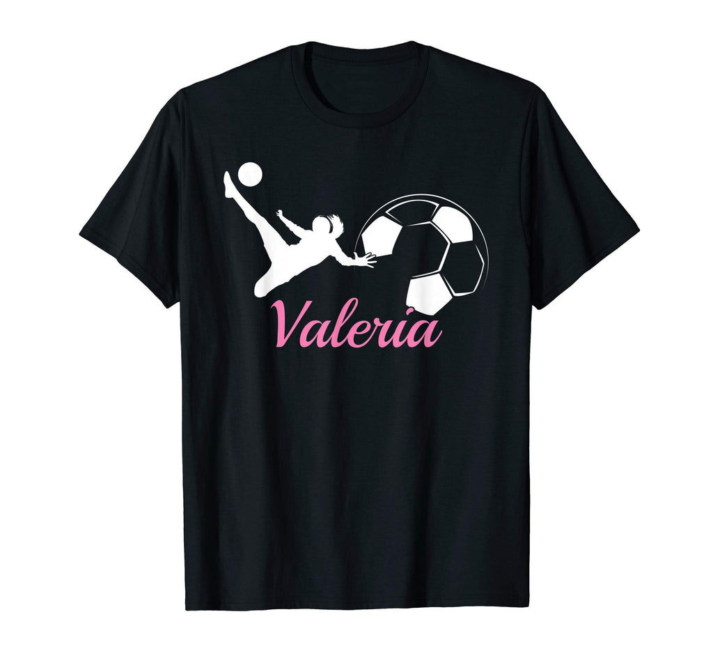 Valeria Name Gift Personalized Soccer T-Shirt - Custom Art Print Unisex - T-Shirt, Sweatshirt, Hoodie