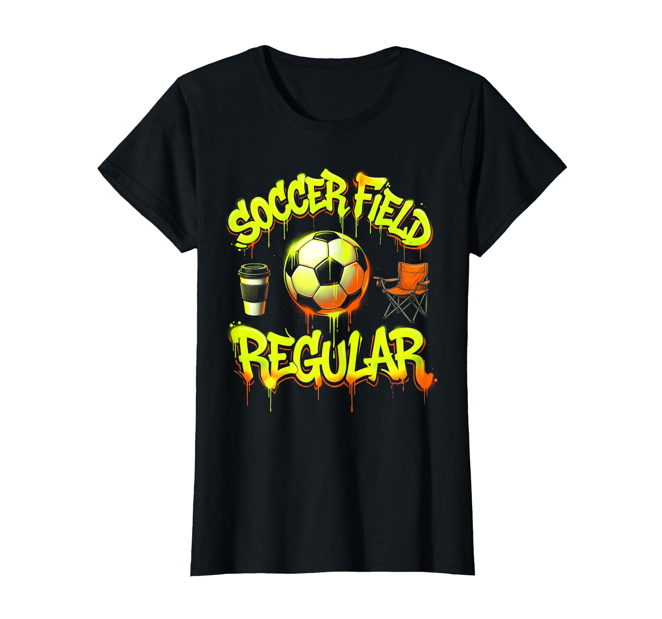 Soccer Mom Soccer Field Regular T-Shirt - Custom Art Print Men Women - T-Shirt, Sweatshirt, Hoodie