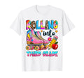 Rolling Into Third Grade Roller Skates T-Shirt - Unique Graphic for Adults - T-Shirt, Sweatshirt, Hoodie