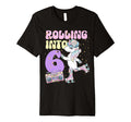 6Th Birthday Roller Skate Party T-Shirt - Fun Novelty Design Men Women - T-Shirt, Sweatshirt, Hoodie
