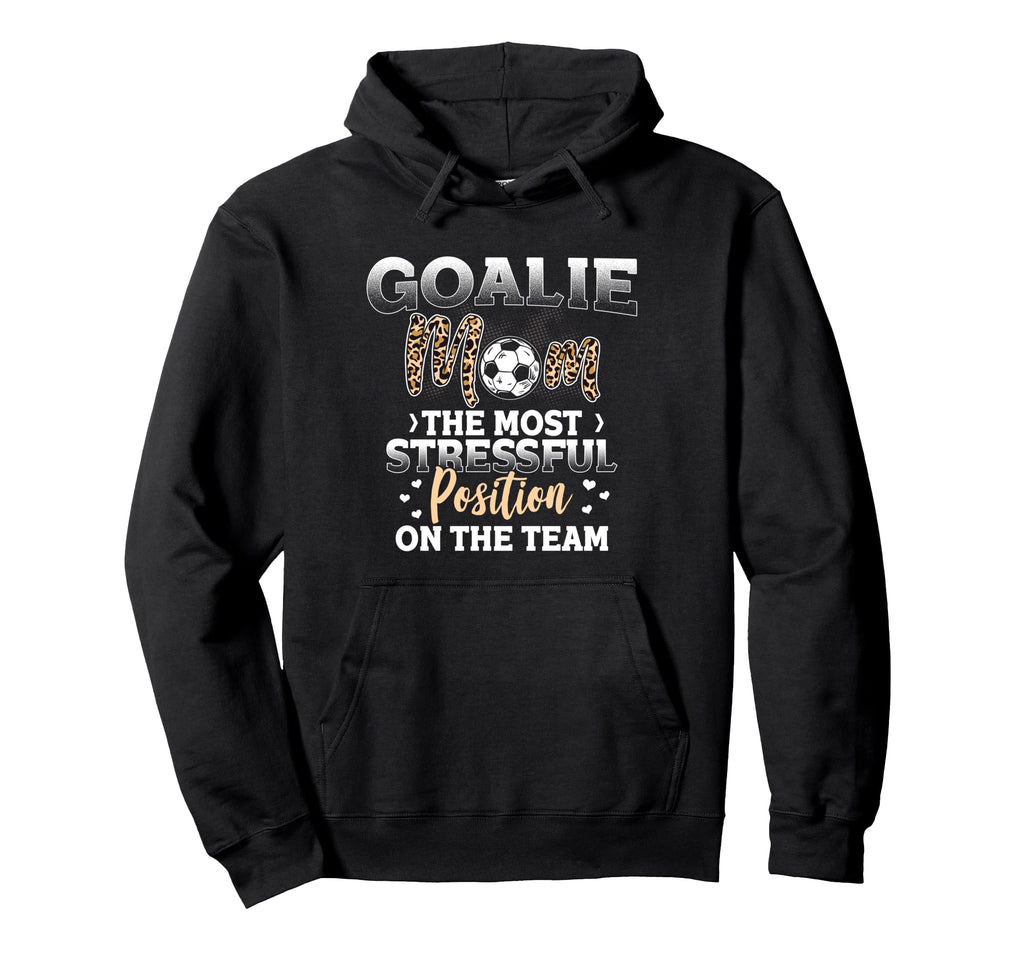 Soccer Lover Leopard Pattern Soccer Mom Hoodie - Trendy Graphic for Adults - T-Shirt, Sweatshirt, Hoodie