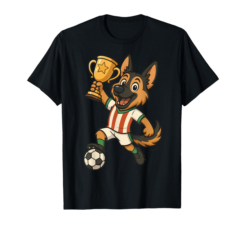 Soccer Champion German Shepherd T-Shirt - Casual Everyday Wear for Adults - T-Shirt, Sweatshirt, Hoodie