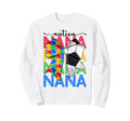 Autism Nana Autism Awareness Coquette Sweatshirt - Custom Art Print Unisex - T-Shirt, Sweatshirt, Hoodie