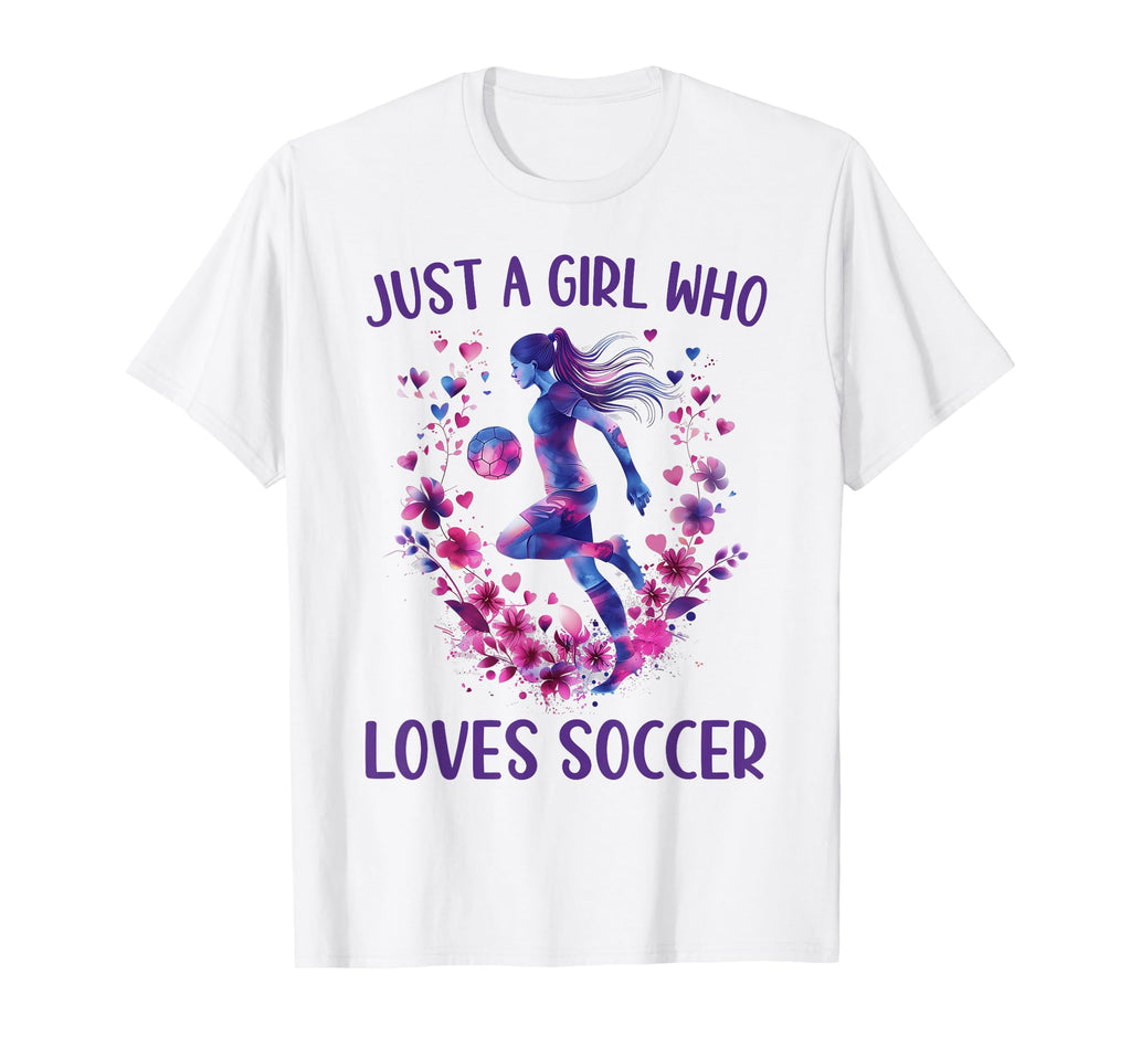 Just Who Loves Soccer Soccer Lovers T-Shirt - Minimalist Print for Adults - T-Shirt, Sweatshirt, Hoodie