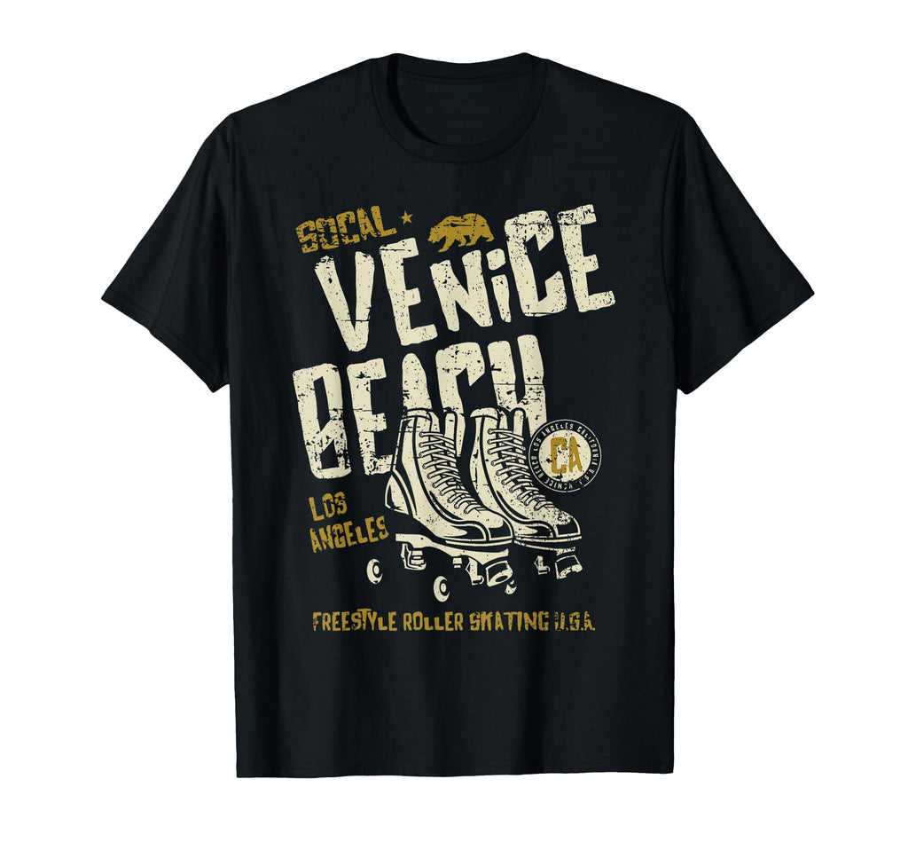 Venice Beach California Roller Skate T-Shirt - Fun Novelty Design Unisex - T-Shirt, Sweatshirt, Hoodie