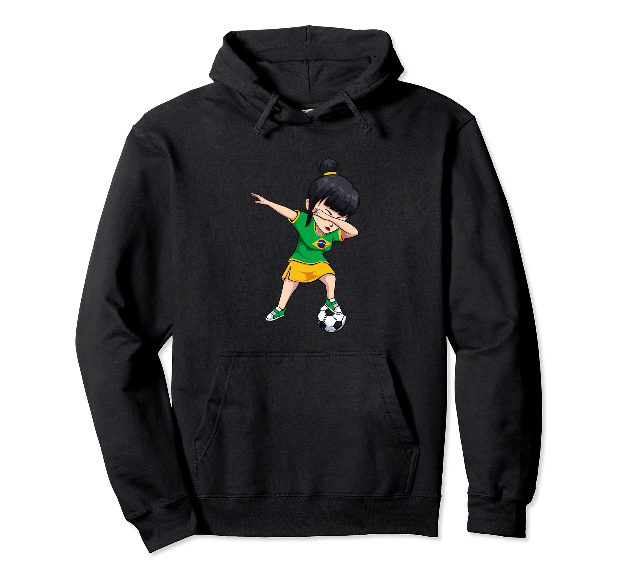 Brazil Flag Patriotic Soccer Brazilian Hoodie - Novelty Apparel for Adults - T-Shirt, Sweatshirt, Hoodie
