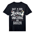 Just Who Loves Unicorns And Soccer T-Shirt - Custom Art Print Unisex - T-Shirt, Sweatshirt, Hoodie