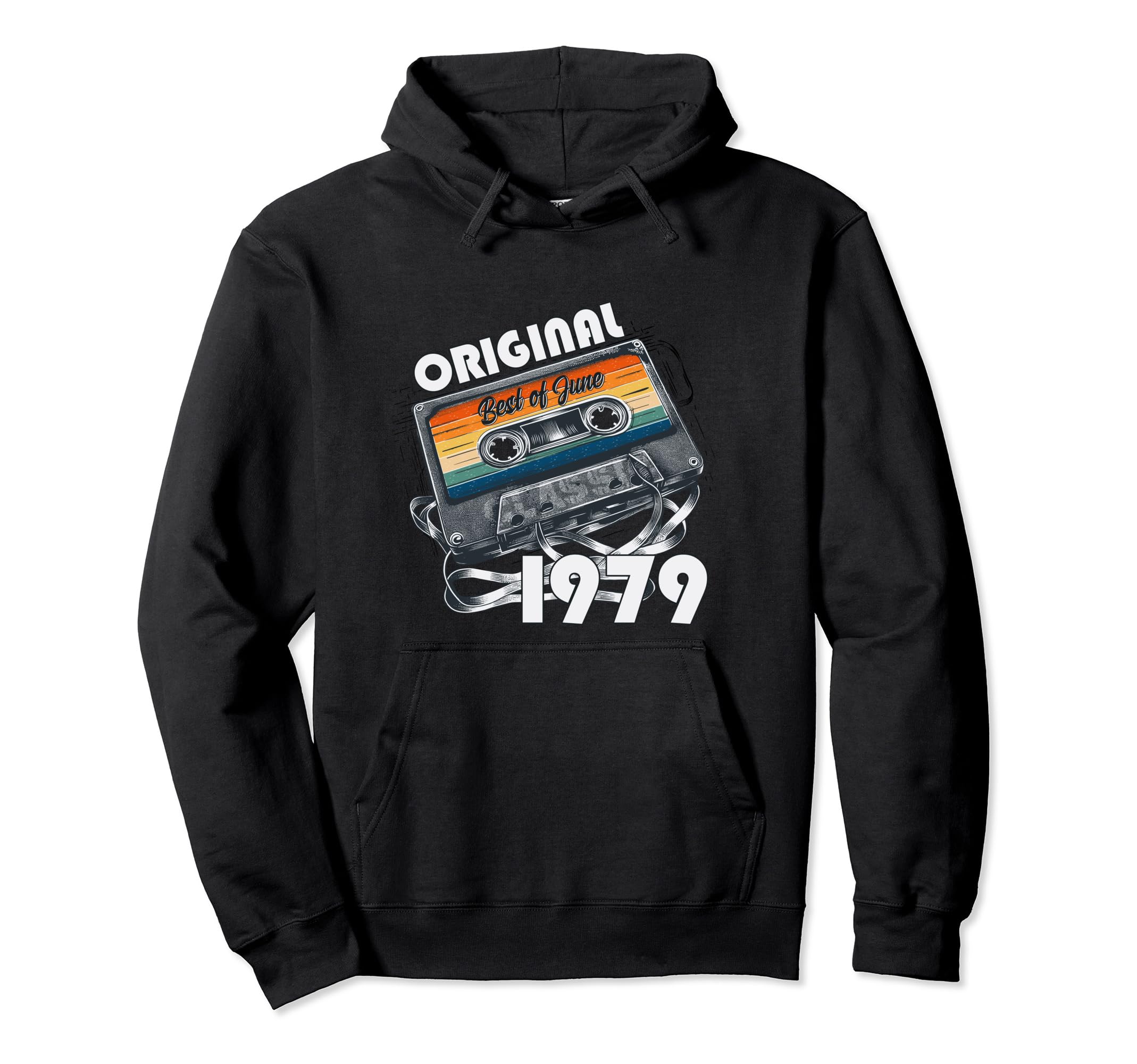 45Th Birthday June 1979 Cassette Gifts Hoodie - Trendy Graphic for Adults - T-Shirt, Sweatshirt, Hoodie