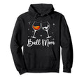 Ball Mom Wine Mom Funny Basketball Mom Hoodie - Graphic Print for Adults - T-Shirt, Sweatshirt, Hoodie