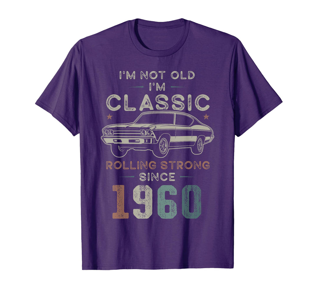 Born 1960 Im Not Old Im 66Th Birthday T-Shirt - Minimalist Print Men Women - T-Shirt, Sweatshirt, Hoodie