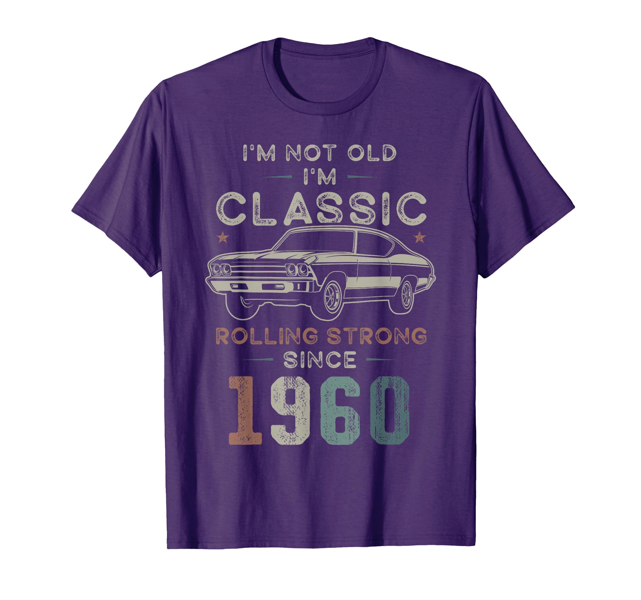 Born 1960 Im Not Old Im 66Th Birthday T-Shirt - Minimalist Print Men Women - T-Shirt, Sweatshirt, Hoodie