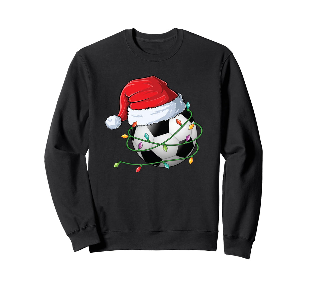 Soccer Santa Hat Wrapped Holiday Sweatshirt - Streetwear Style Men Women - T-Shirt, Sweatshirt, Hoodie