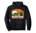 Redwood National Park 80S California Hoodie - Unique Graphic Unisex - T-Shirt, Sweatshirt, Hoodie