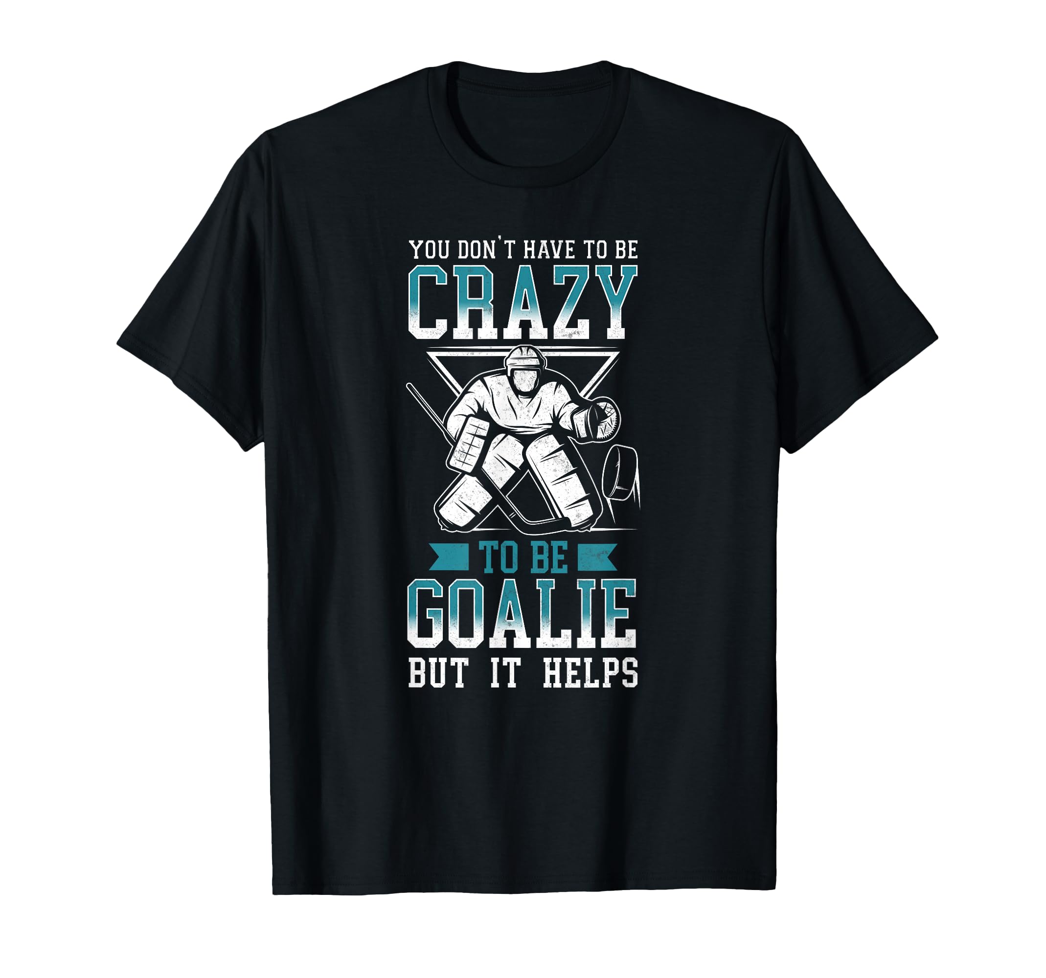 Ice Hockey Goalie Goalkeeper T-Shirt - Custom Art Print for Adults - T-Shirt, Sweatshirt, Hoodie