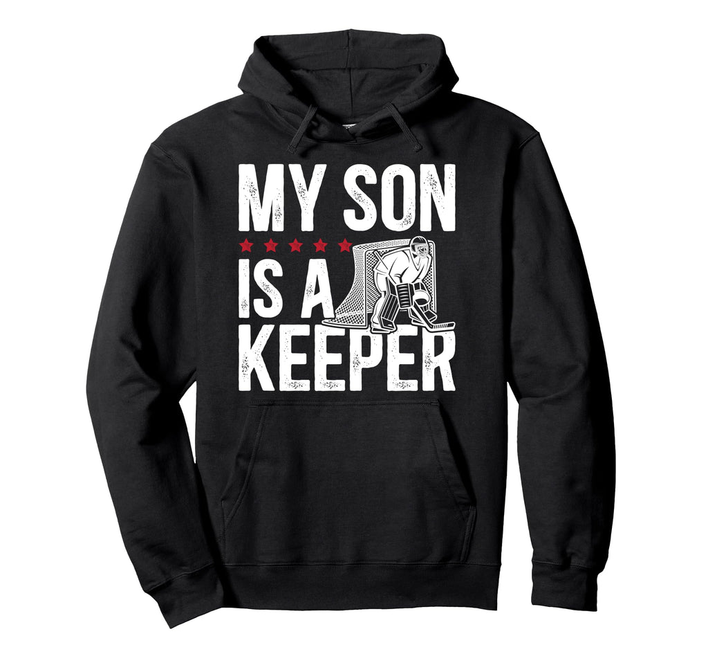 Ice Hockey Keeper Dad Hockey Hoodie - Casual Everyday Wear for Adults - T-Shirt, Sweatshirt, Hoodie