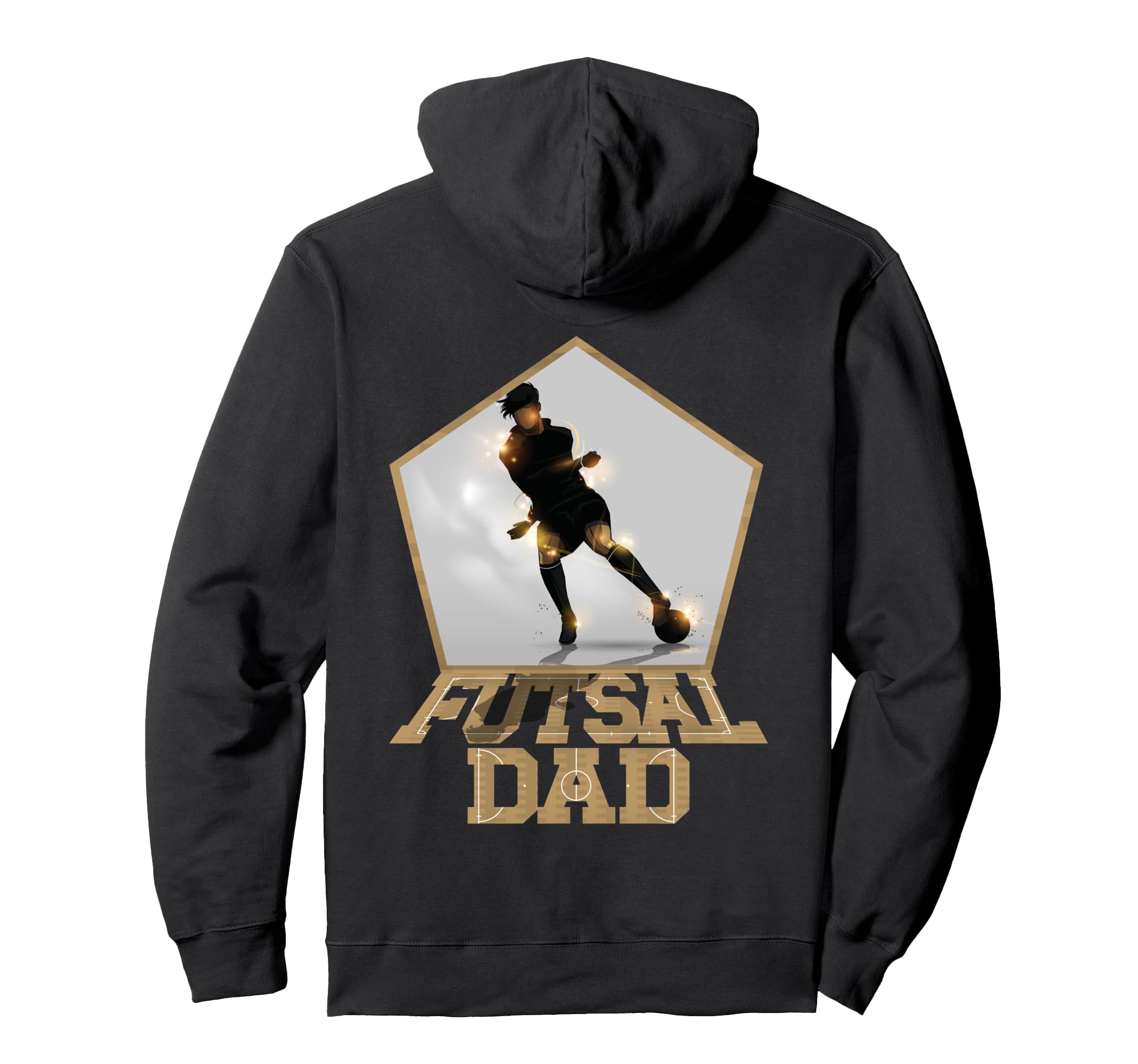 Soccer Football Futsal Dad Playing Hoodie - Minimalist Print Men Women - T-Shirt, Sweatshirt, Hoodie