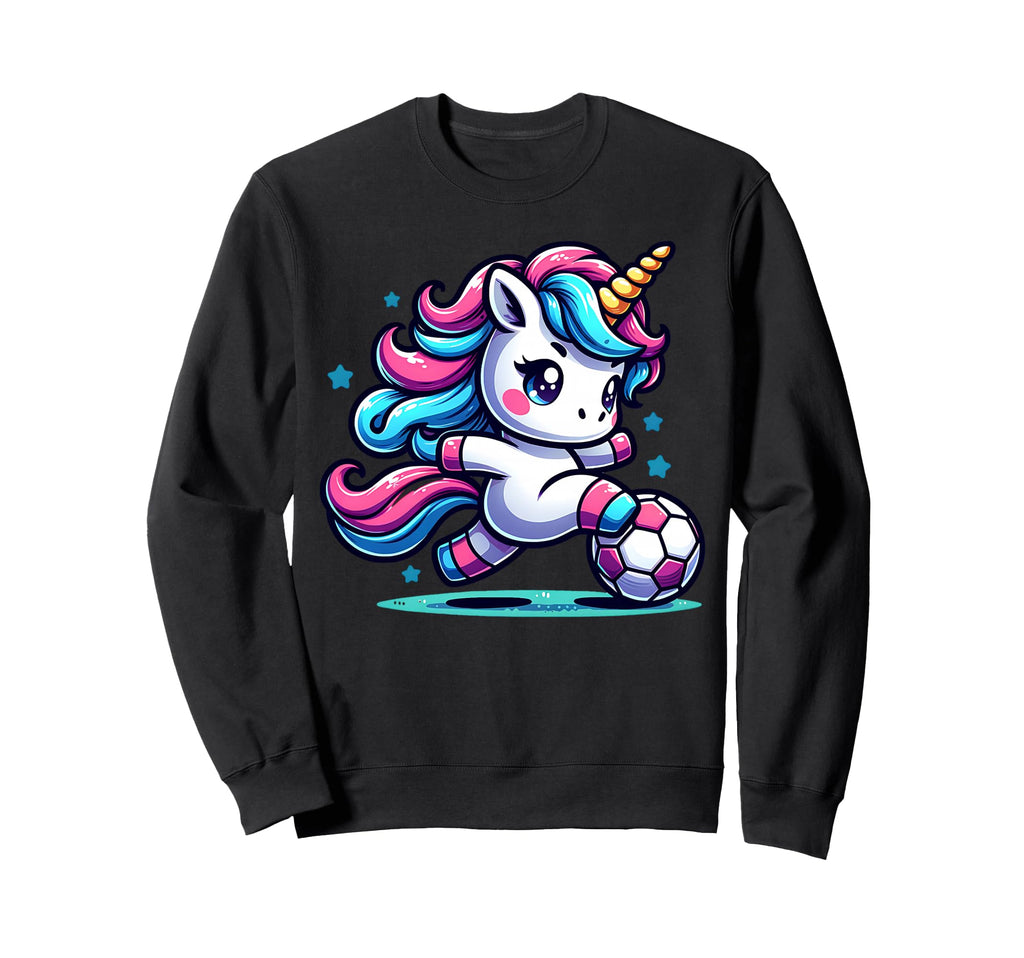 Footballer Unicorn Fans Soccer Sweatshirt - Custom Art Print Men Women - T-Shirt, Sweatshirt, Hoodie