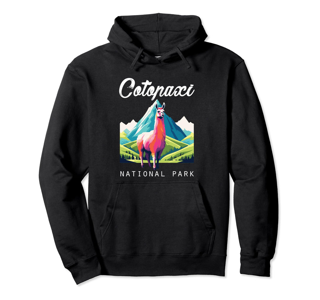 Ecuador Cotopaxi National Park Llama Hoodie - Fun Novelty Design Unisex - T-Shirt, Sweatshirt, Hoodie