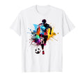 Painted Soccer Player Artistic Soccer T-Shirt - Novelty Apparel Men Women - T-Shirt, Sweatshirt, Hoodie