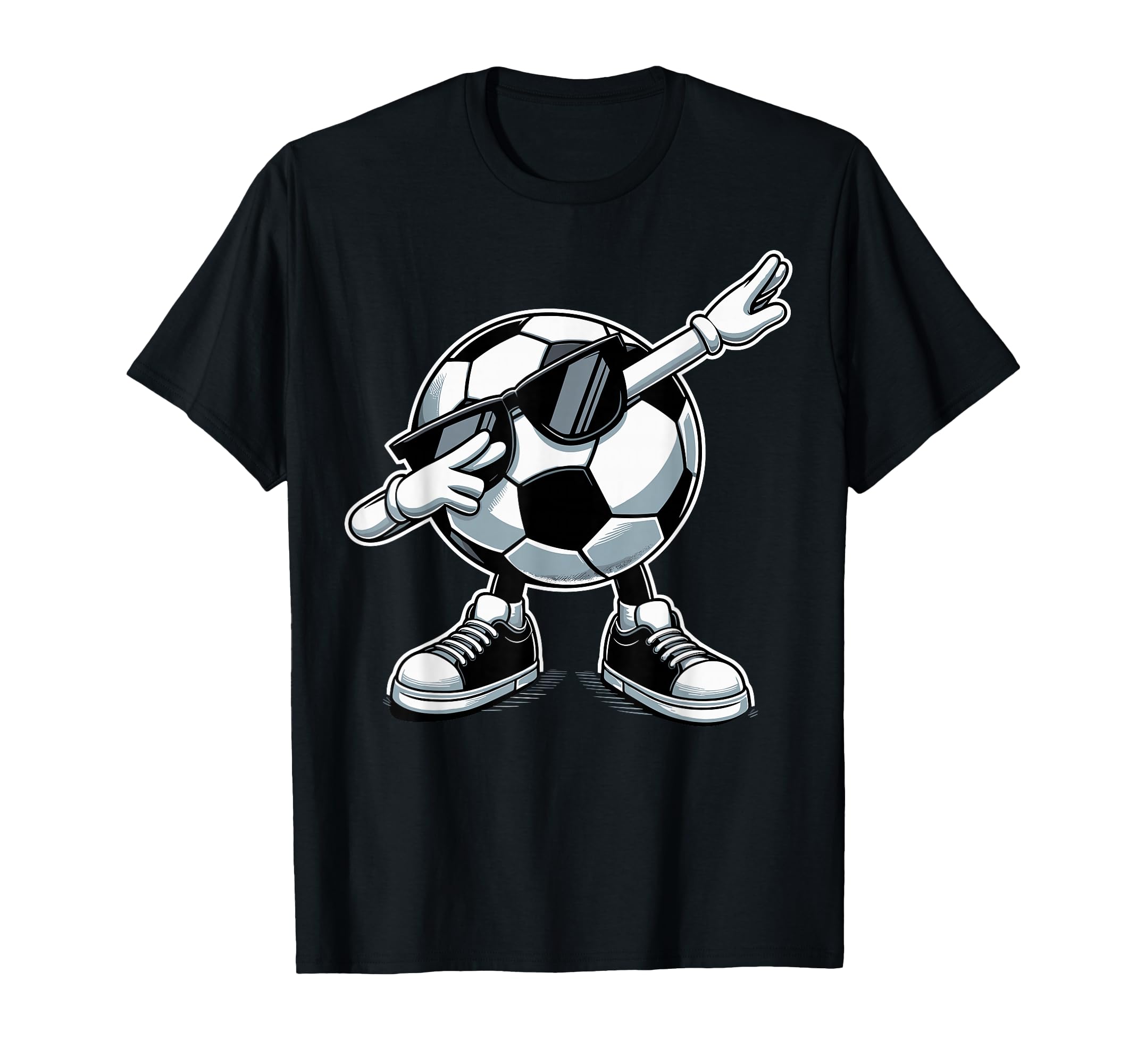 Funny Dabbing Dab Soccer Player Ball T-Shirt - Novelty Apparel Men Women - T-Shirt, Sweatshirt, Hoodie