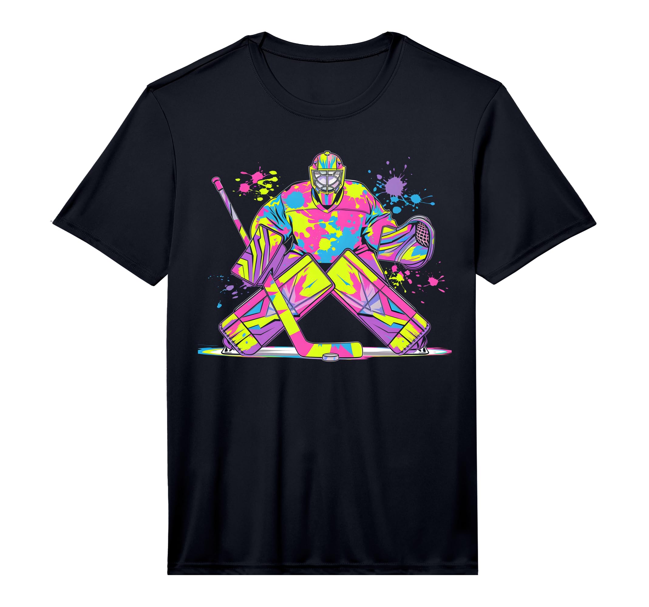 Hockey Goalie Ice Hockey Goalkeeper T-Shirt - Unique Graphic Men Women - T-Shirt, Sweatshirt, Hoodie