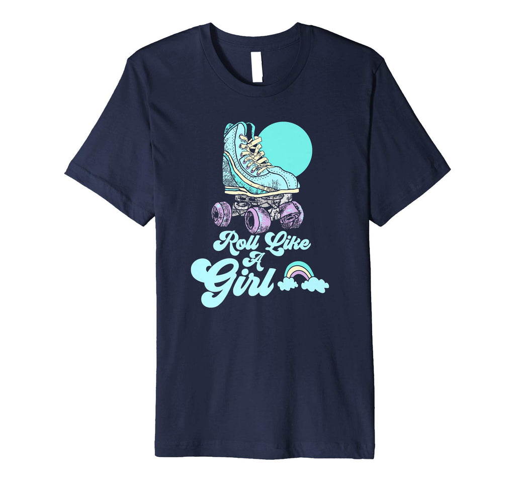 Roll Like Minimalist Roller Skate T-Shirt - Novelty Apparel Men Women - T-Shirt, Sweatshirt, Hoodie
