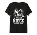 Senior Niece Class 2026 Soccer T-Shirt - Aesthetic Graphic Men Women - T-Shirt, Sweatshirt, Hoodie