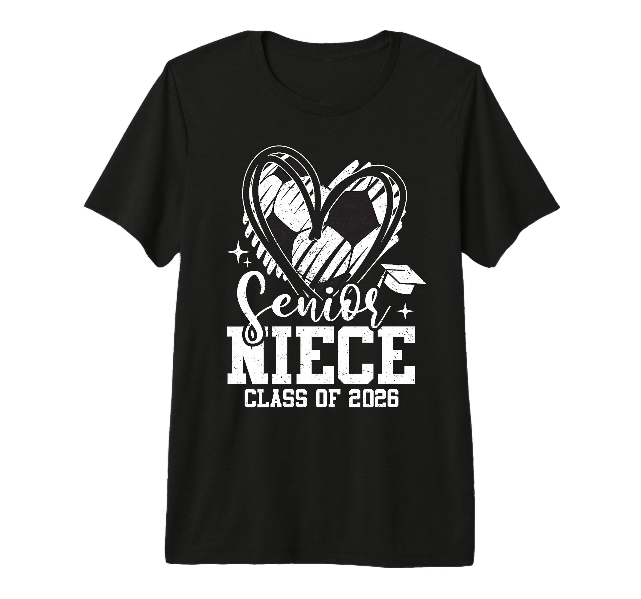 Senior Niece Class 2026 Soccer T-Shirt - Aesthetic Graphic Men Women - T-Shirt, Sweatshirt, Hoodie