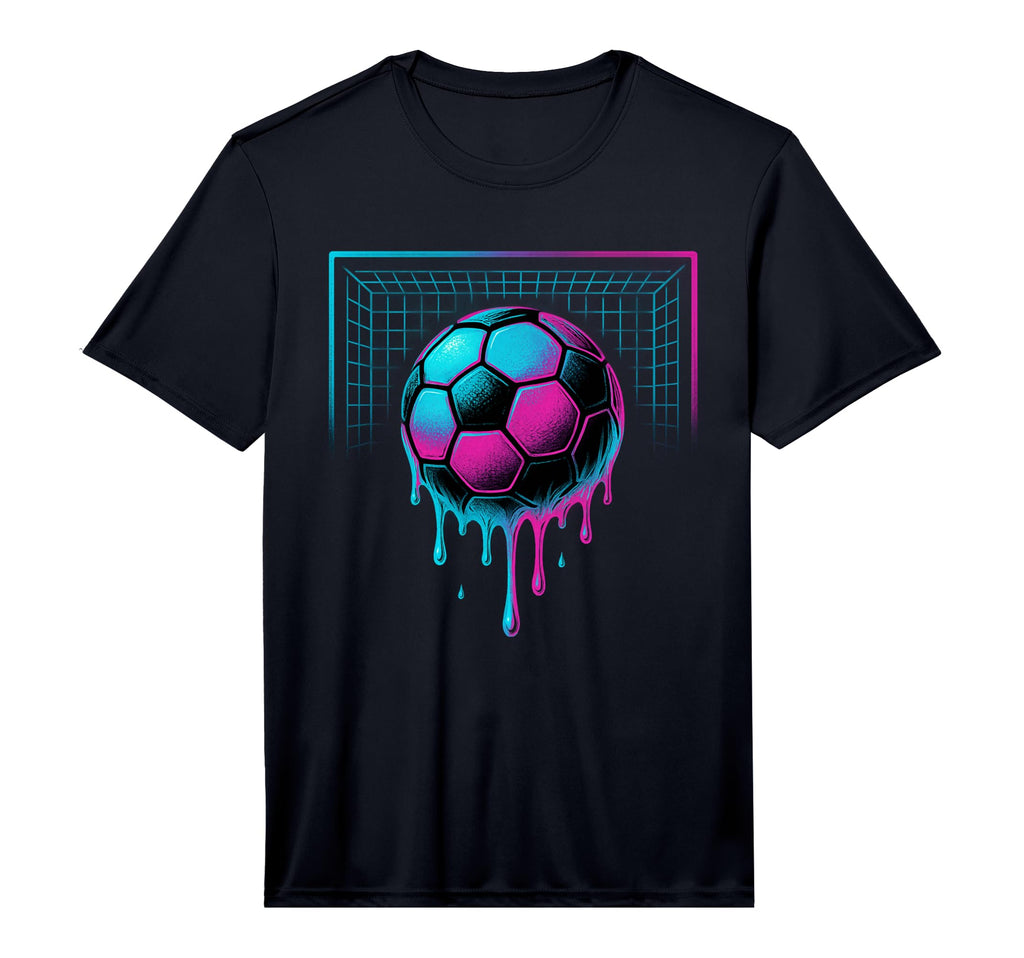Dripping Soccer Ball Ice Cream Drip T-Shirt - Casual Everyday Wear Unisex - T-Shirt, Sweatshirt, Hoodie