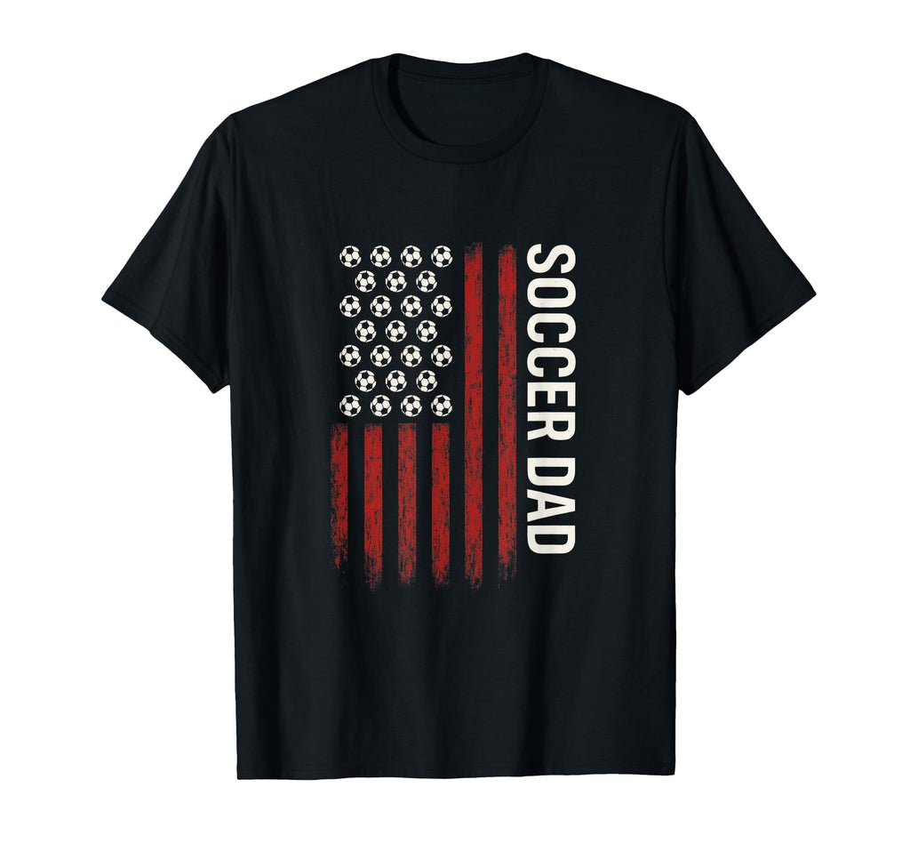 Soccer Dad Funny American Flag T-Shirt - Graphic Print Unisex - T-Shirt, Sweatshirt, Hoodie