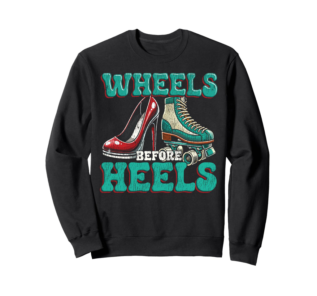 Roller Skating Skate 1970S Wheels Before Sweatshirt - Trendy Graphic Unisex - T-Shirt, Sweatshirt, Hoodie