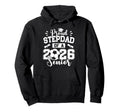 Proud Stepdad 2026 Senior Soccer Ball Hoodie - Trendy Graphic Unisex - T-Shirt, Sweatshirt, Hoodie
